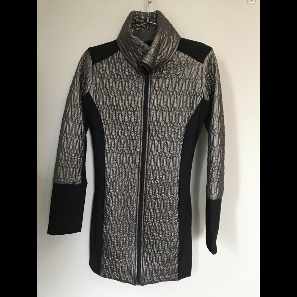 Anatomie Silver Puffer Jacket, Rochelle, Small